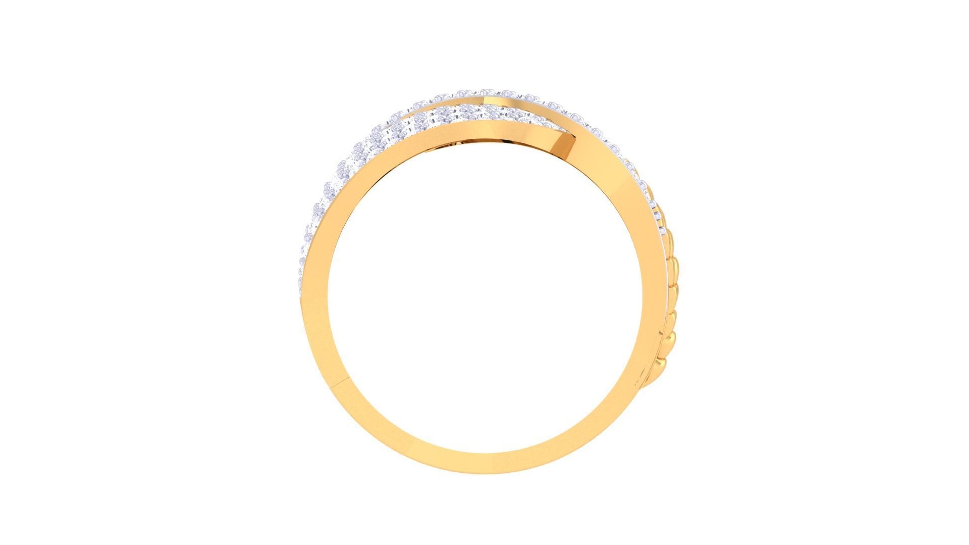 Snake Head High Jewelry Diamond Cocktail Ring 3dm stl obj 3D print model_10