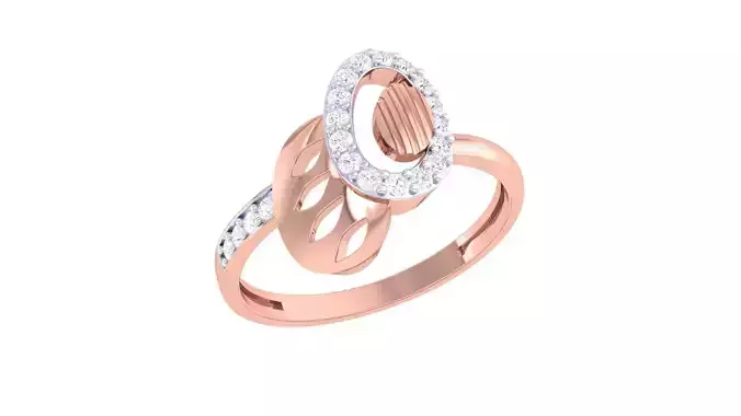 High Jewelry Diamond Cocktail Ring 3dm stl obj renders