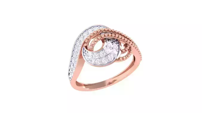 Balls High Jewelry Diamond Cocktail Ring 3dm stl obj renders 3D print model