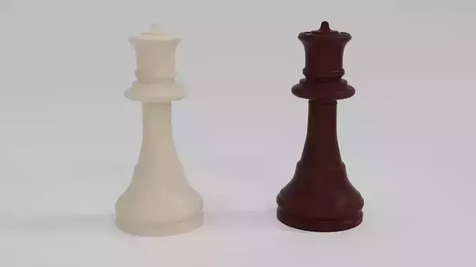 Queen  Wooden Chess Pieces