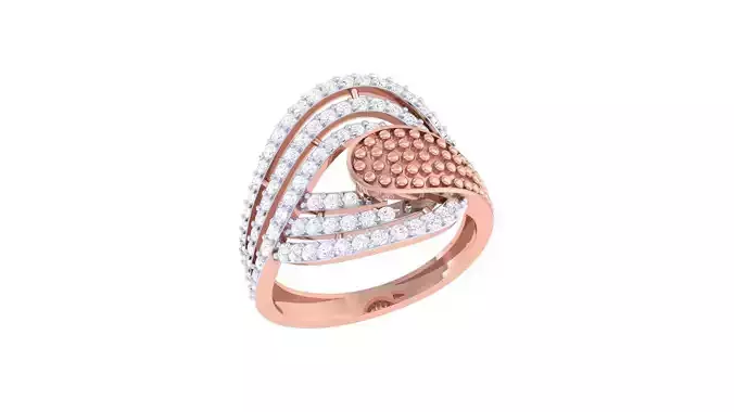Balls High Jewelry Diamond Cocktail Ring 3dm stl obj renders 3D print model
