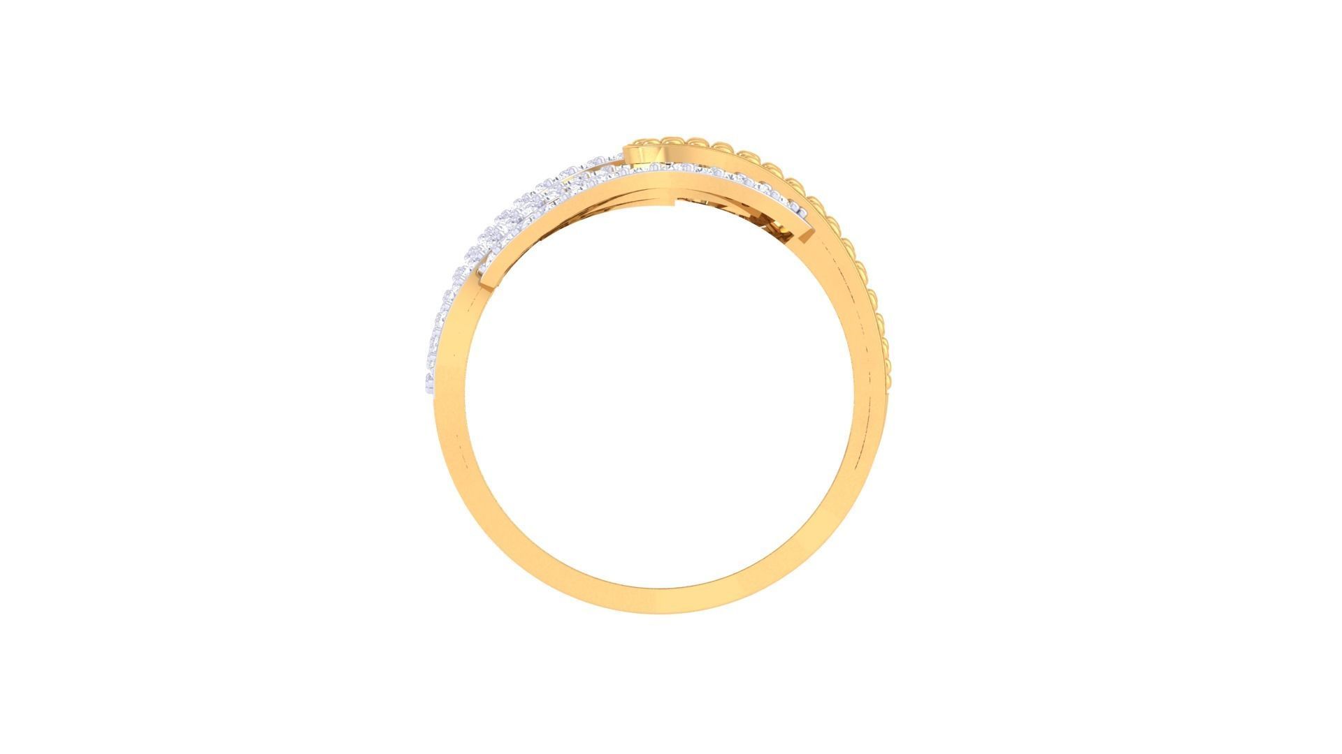 Balls High Jewelry Diamond Cocktail Ring 3dm stl obj renders 3D print model_10