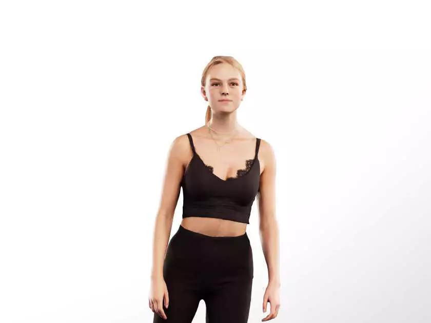 Hedda 13301 - Walking Athletic Young Woman Low-poly 3D model_0