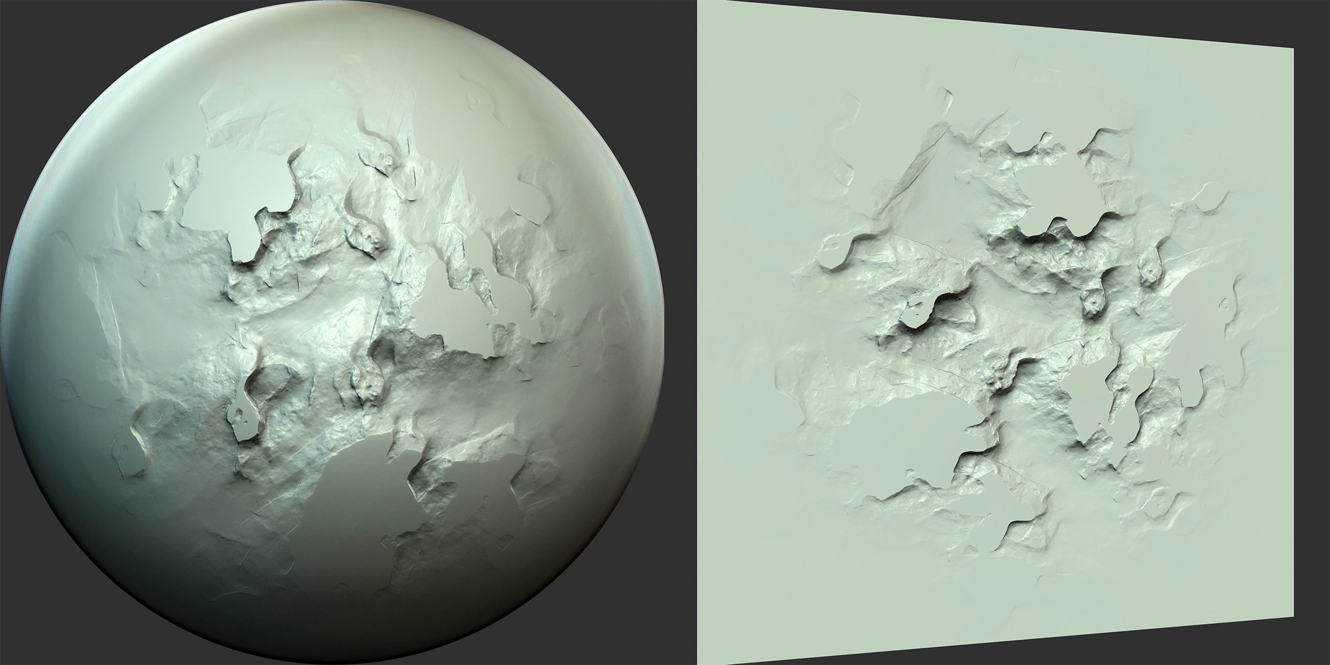 Wall and Stone Damage Brush and Alpha Low-poly 3D model_15