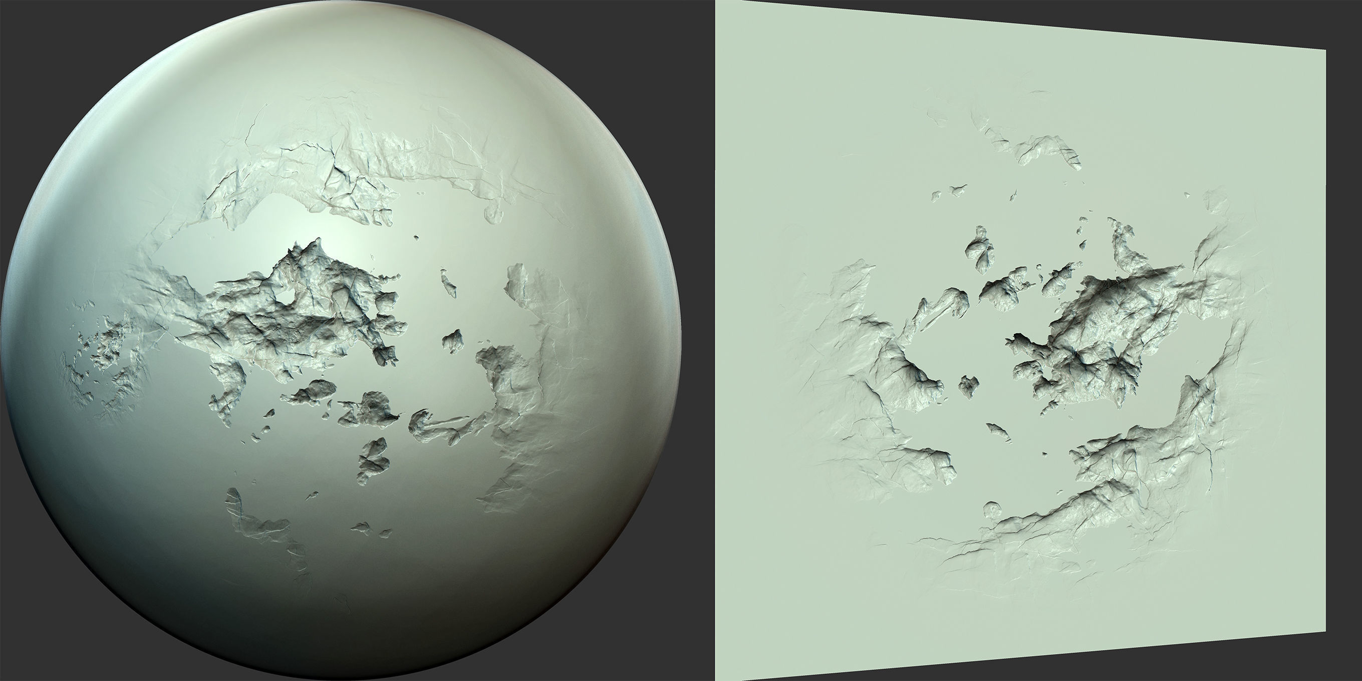 Wall and Stone Damage Brush and Alpha Low-poly 3D model_14