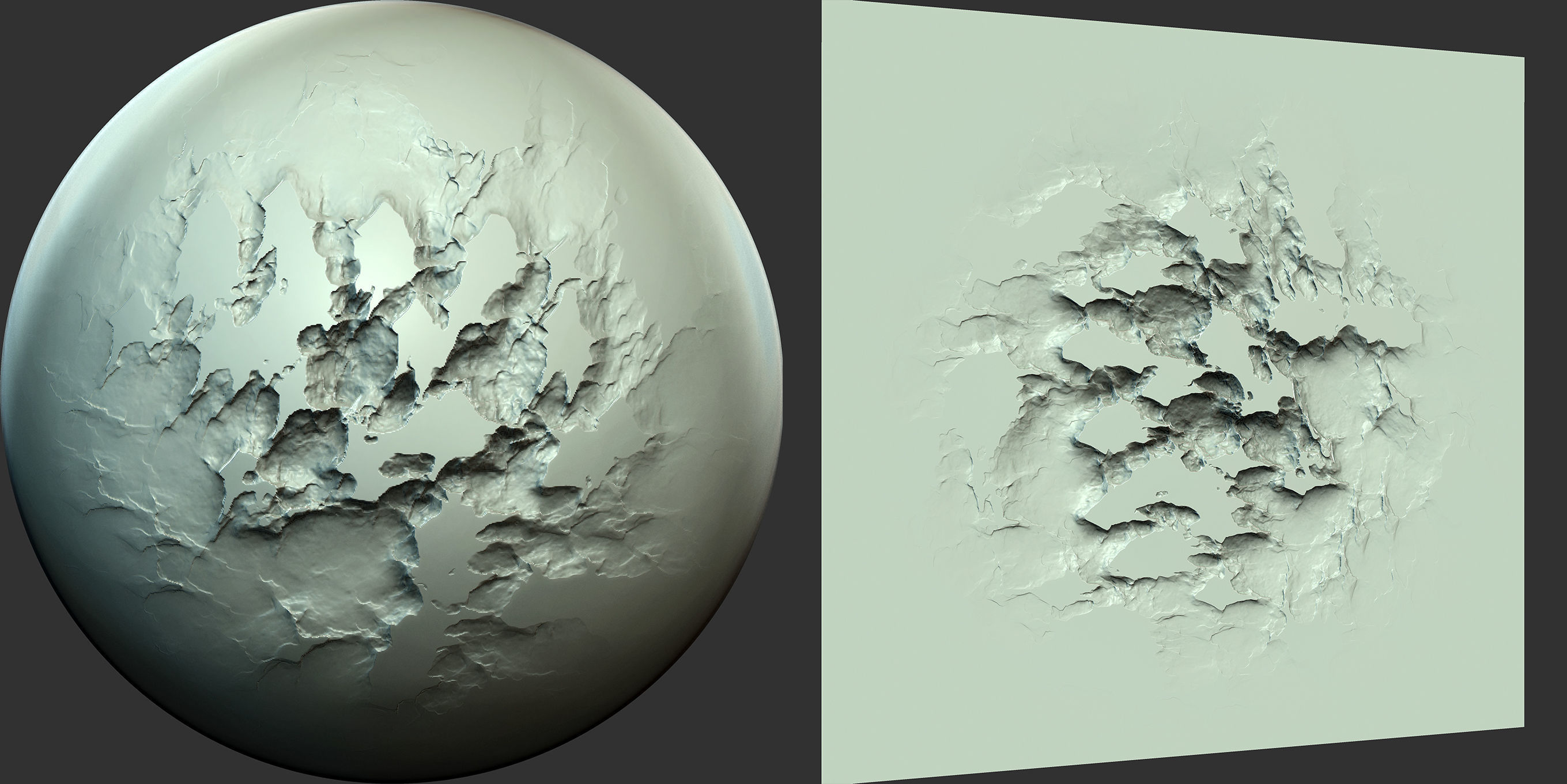 Wall and Stone Damage Brush and Alpha Low-poly 3D model_3