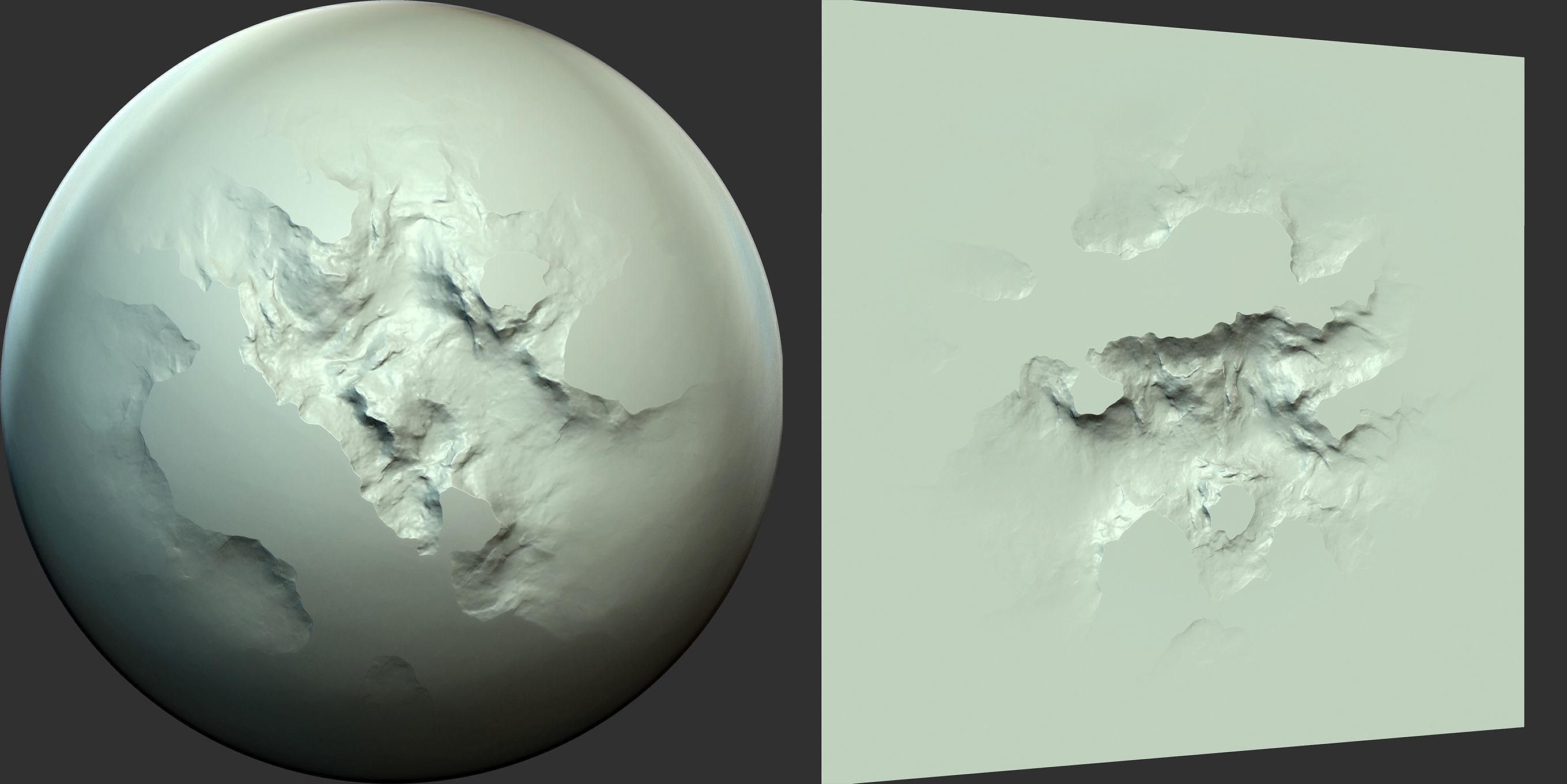 Wall and Stone Damage Brush and Alpha Low-poly 3D model_1