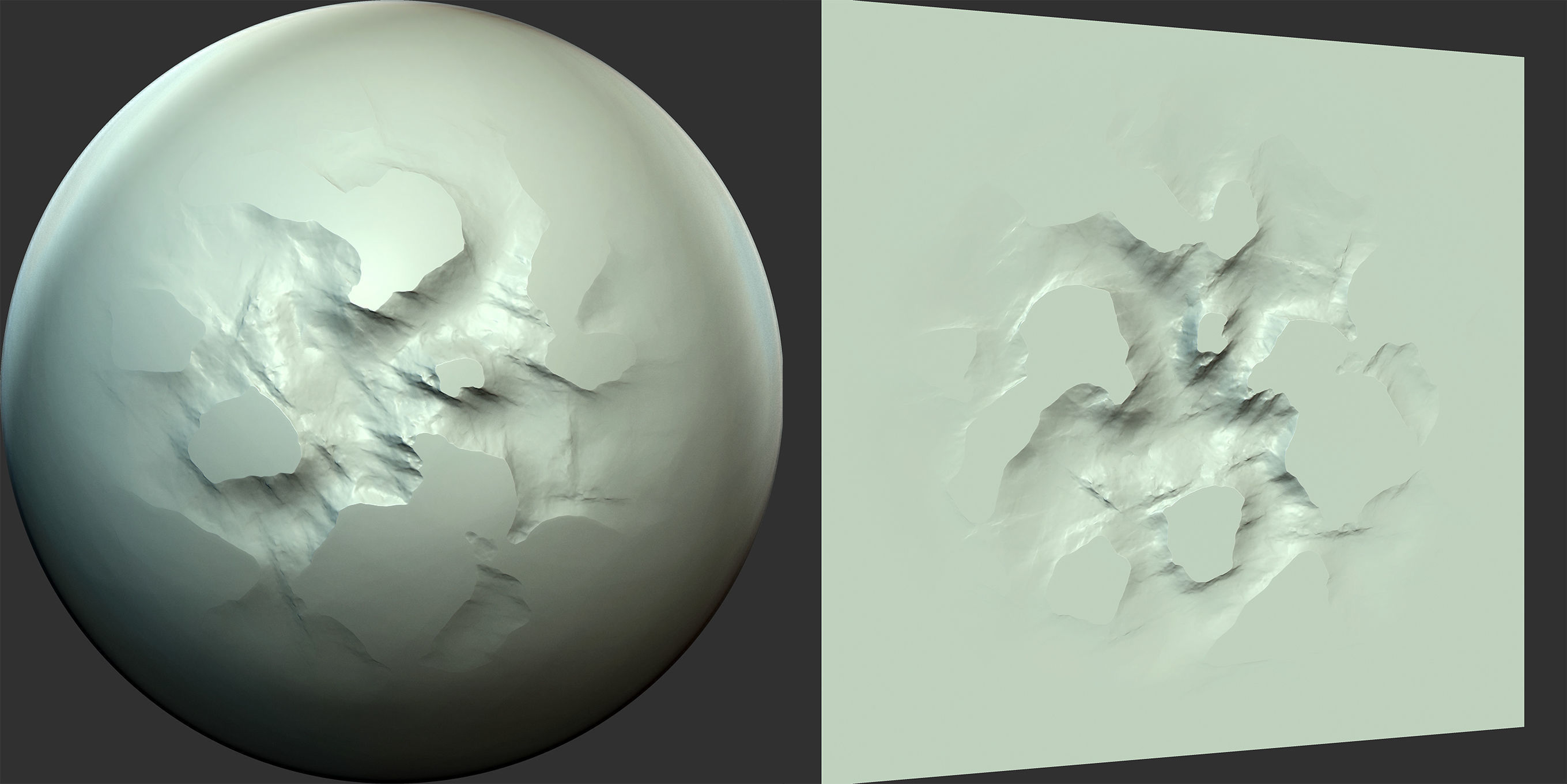 Wall and Stone Damage Brush and Alpha Low-poly 3D model_19