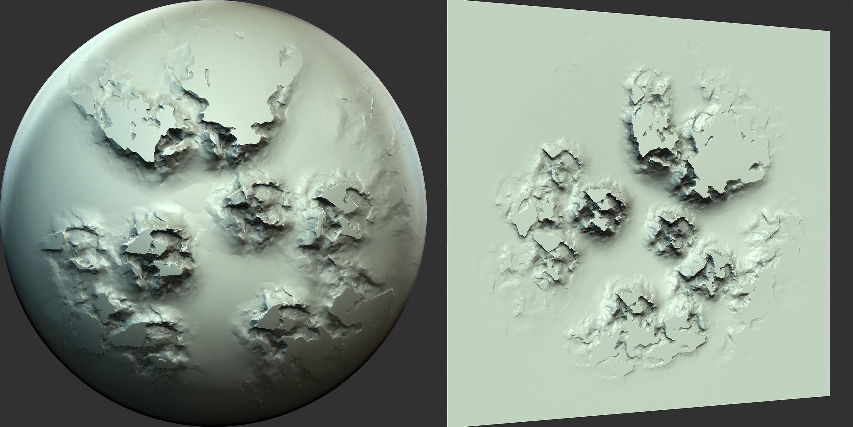 Wall and Stone Damage Brush and Alpha Low-poly 3D model_16