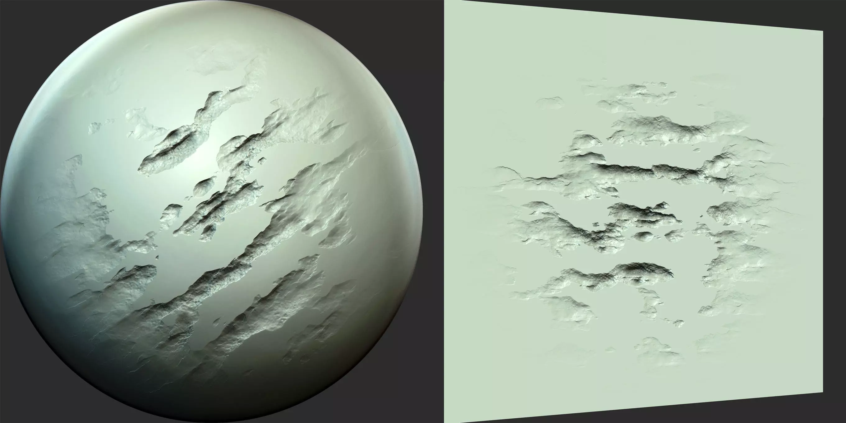 Wall and Stone Damage Brush and Alpha Low-poly 3D model_0