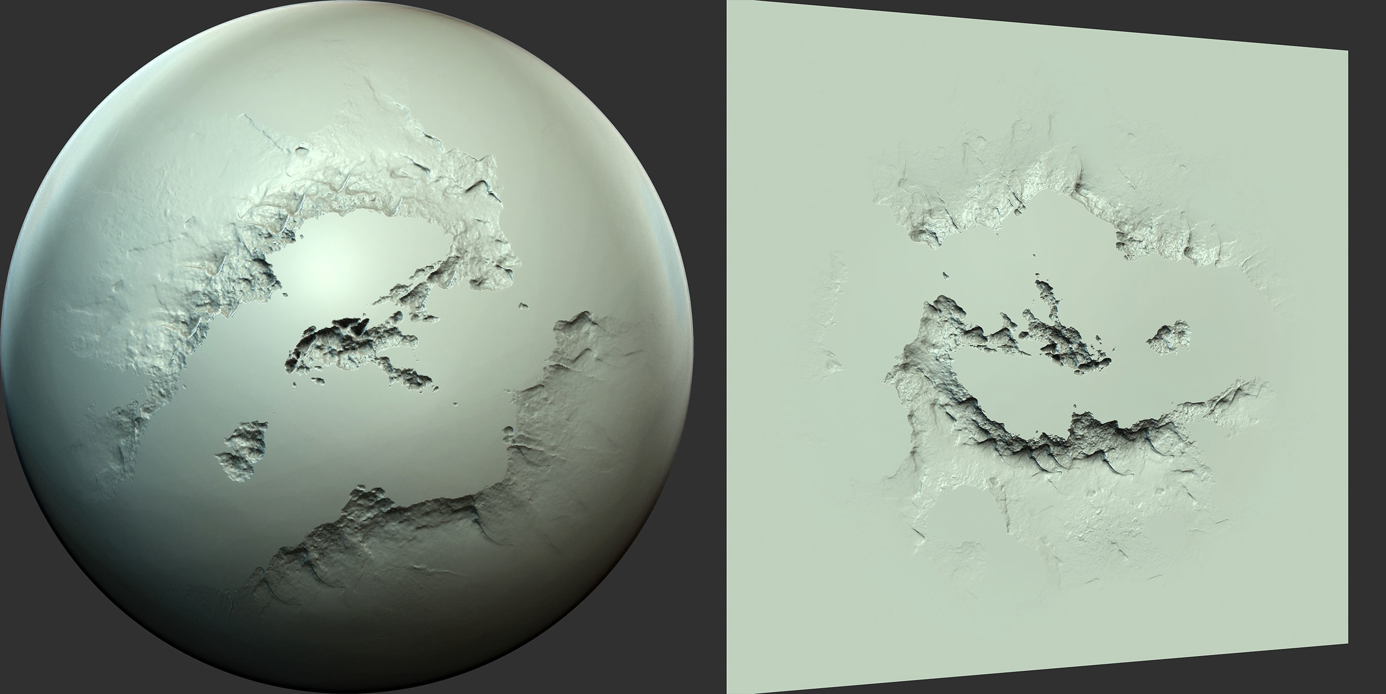 Wall and Stone Damage Brush and Alpha Low-poly 3D model_2