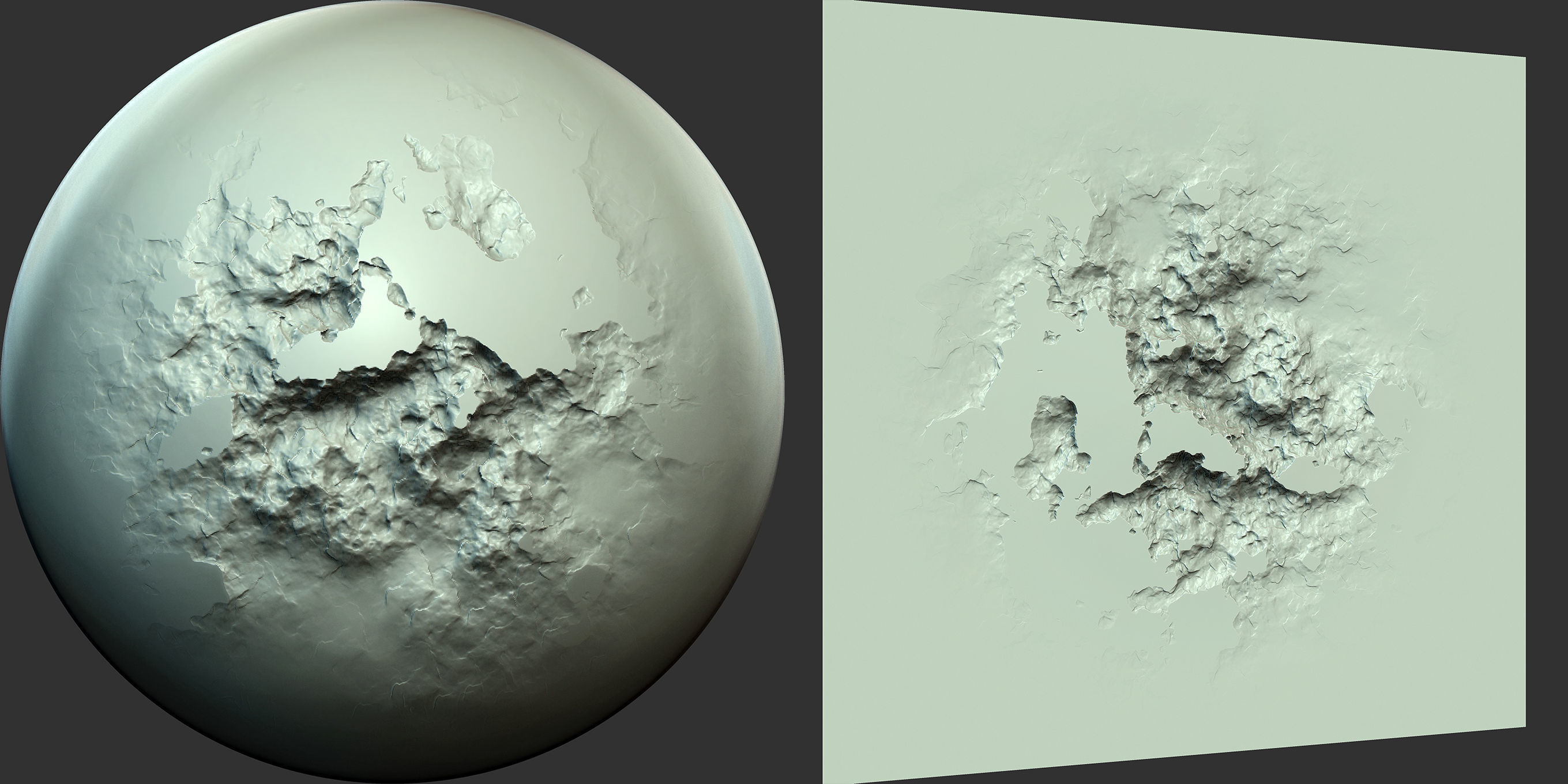 Wall and Stone Damage Brush and Alpha Low-poly 3D model_4