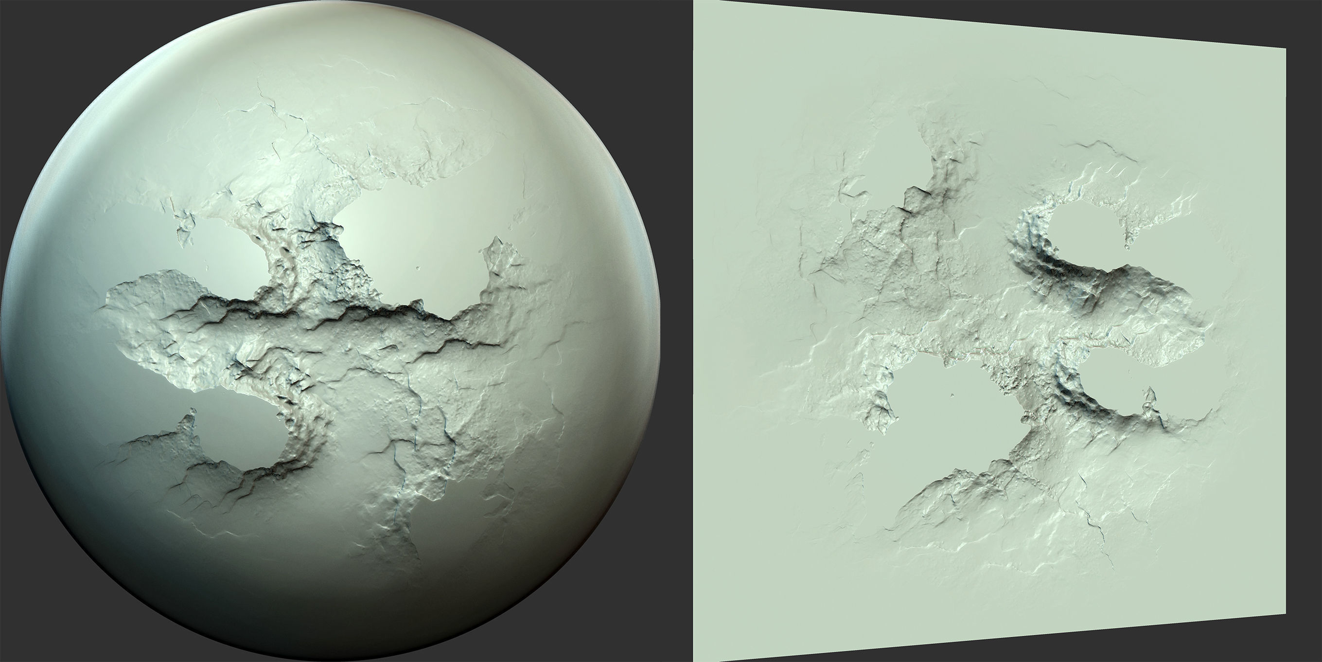 Wall and Stone Damage Brush and Alpha Low-poly 3D model_17