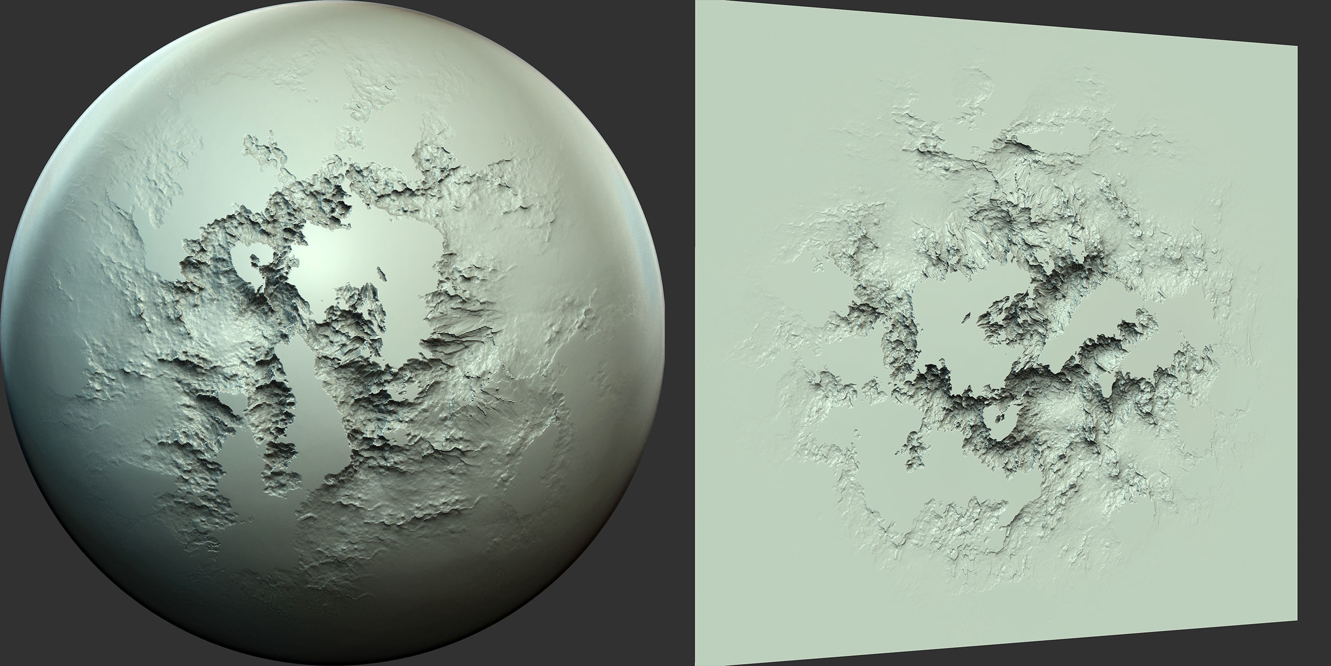 Wall and Stone Damage Brush and Alpha Low-poly 3D model_5