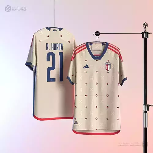 Adidas Football Shirt with Render Scene for CLO Standalone