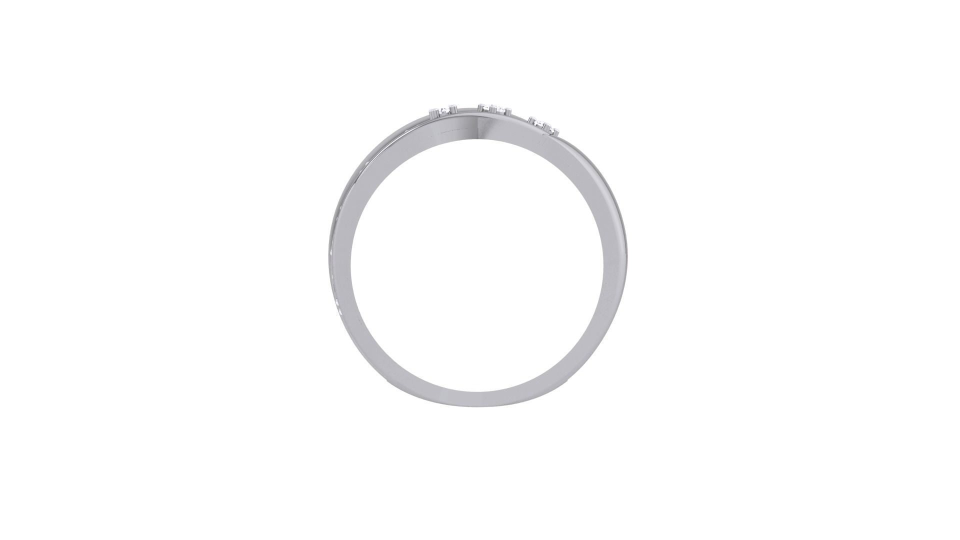 High Jewelry Diamond Cocktail Ring 3dm stl obj renders 3D print model_12