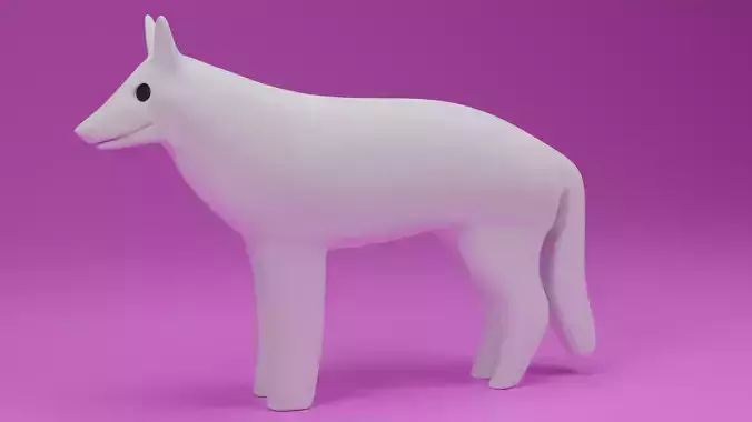 Cartoon German Shepherd Dog