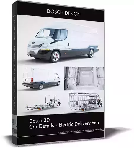 DOSCH 3D - Car Details - Electric Delivery Van