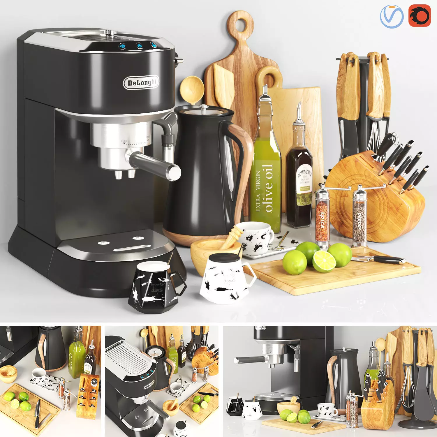 kitchen accessories 3D model