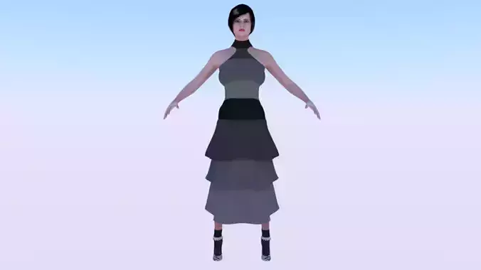 Woman in a Dress 038