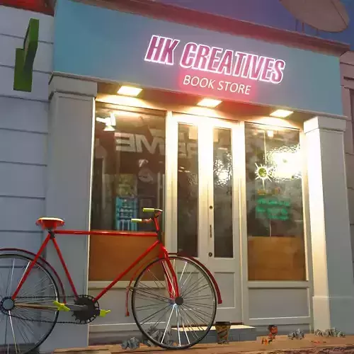 3D Shop Exterior Photorealistic