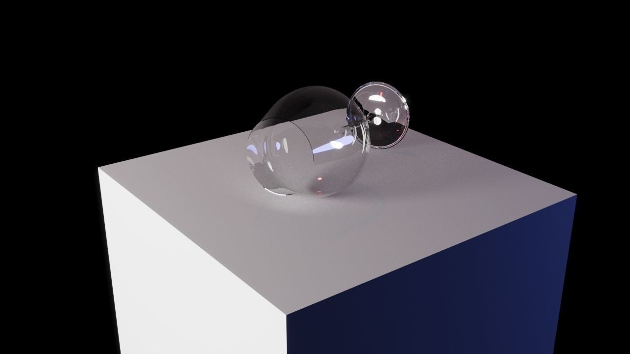 Wine glass Low-poly 3D model_2