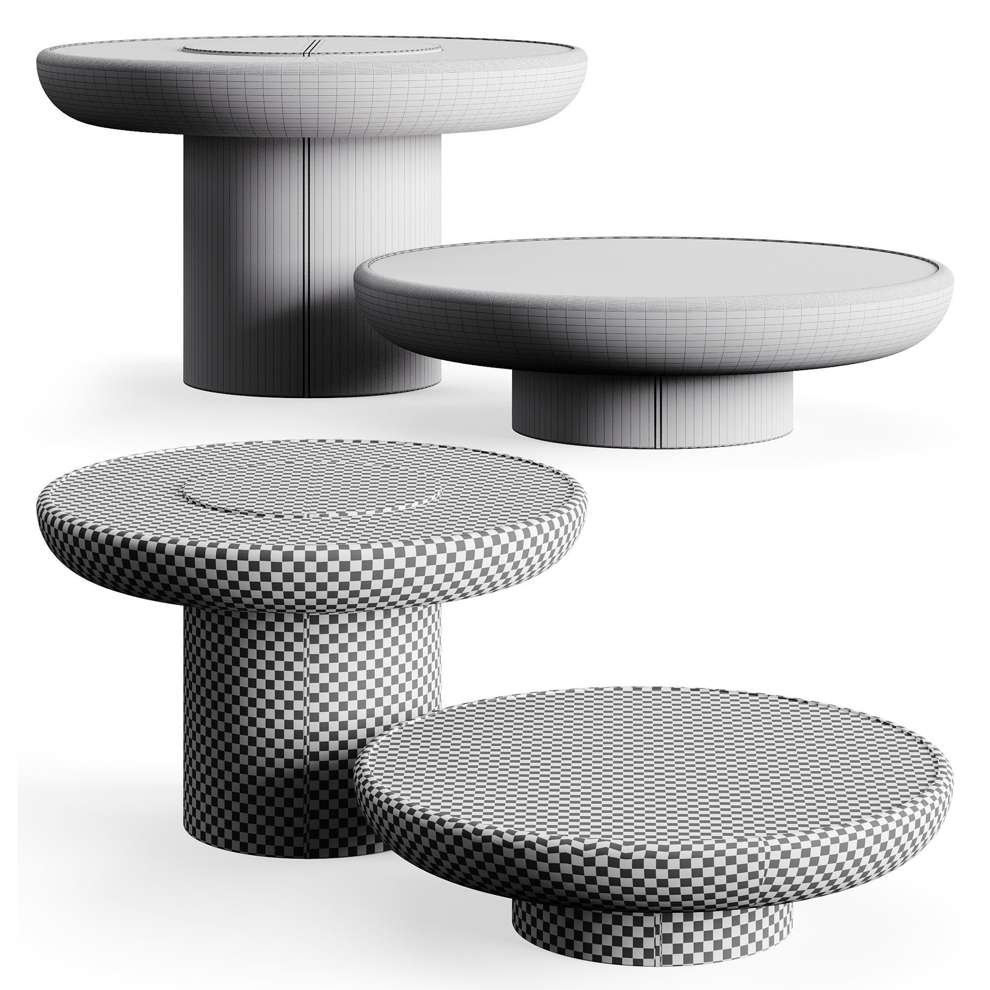 LuxLucia Casa PIERRE Coffee Table Low-poly 3D model_7