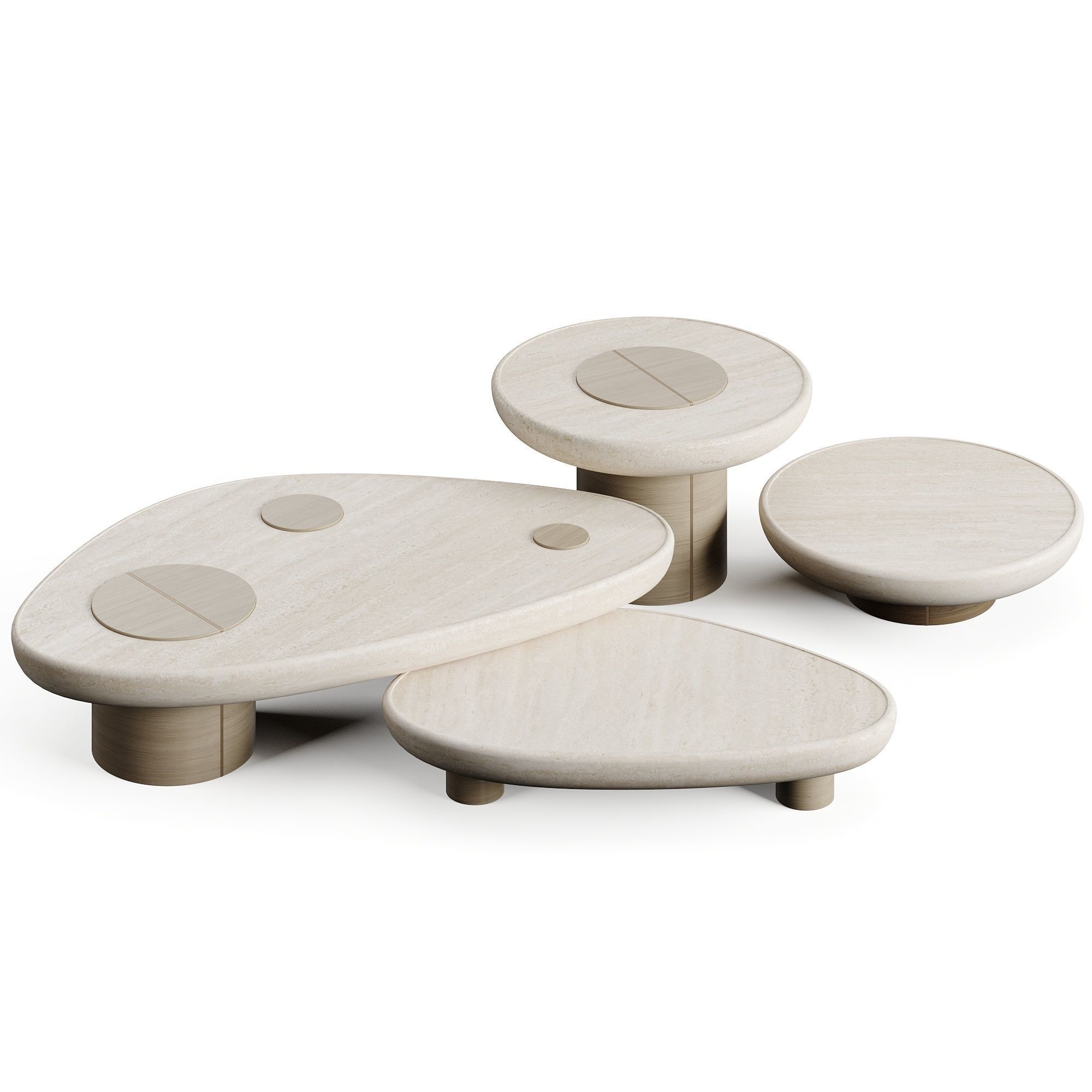 LuxLucia Casa PIERRE Coffee Table Low-poly 3D model_1