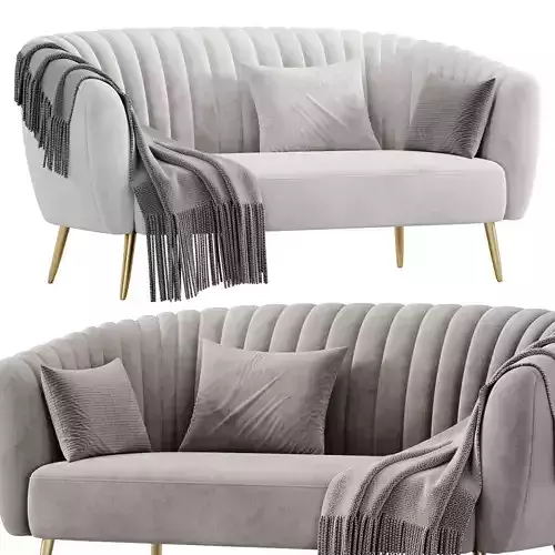 Sofa By Silver Orchid Albany 3D model