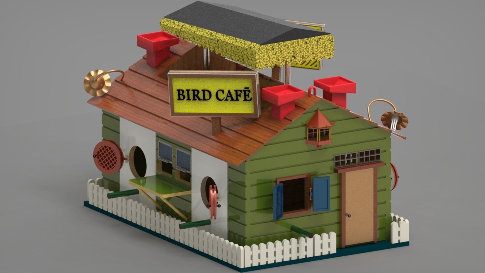 Bird House 3D print model_2