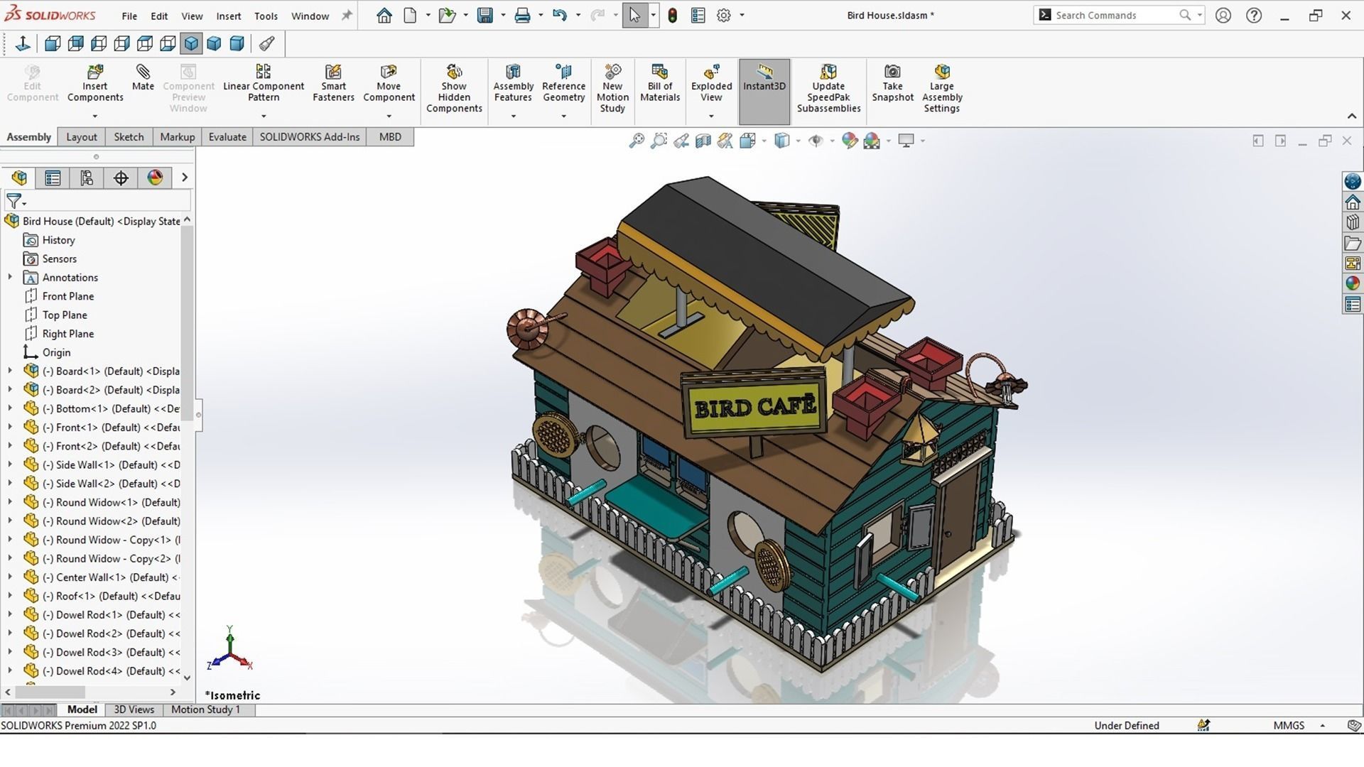 Bird House 3D print model_7