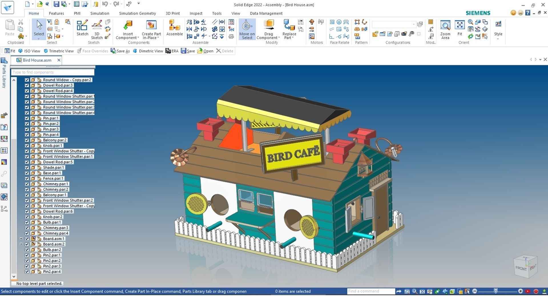 Bird House 3D print model_12