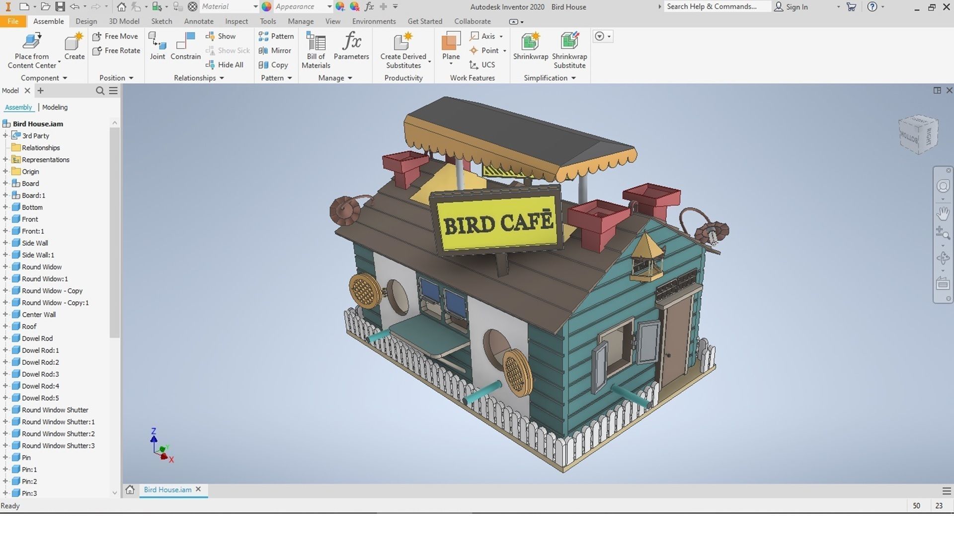 Bird House 3D print model_10