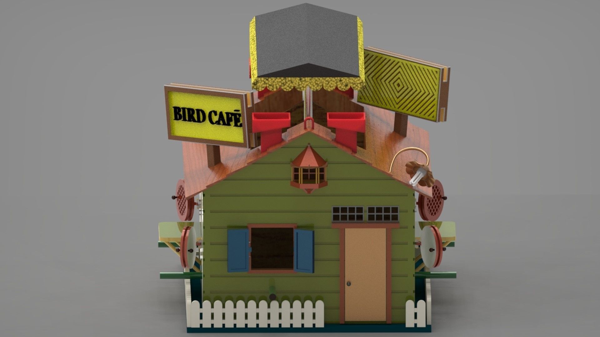 Bird House 3D print model_4