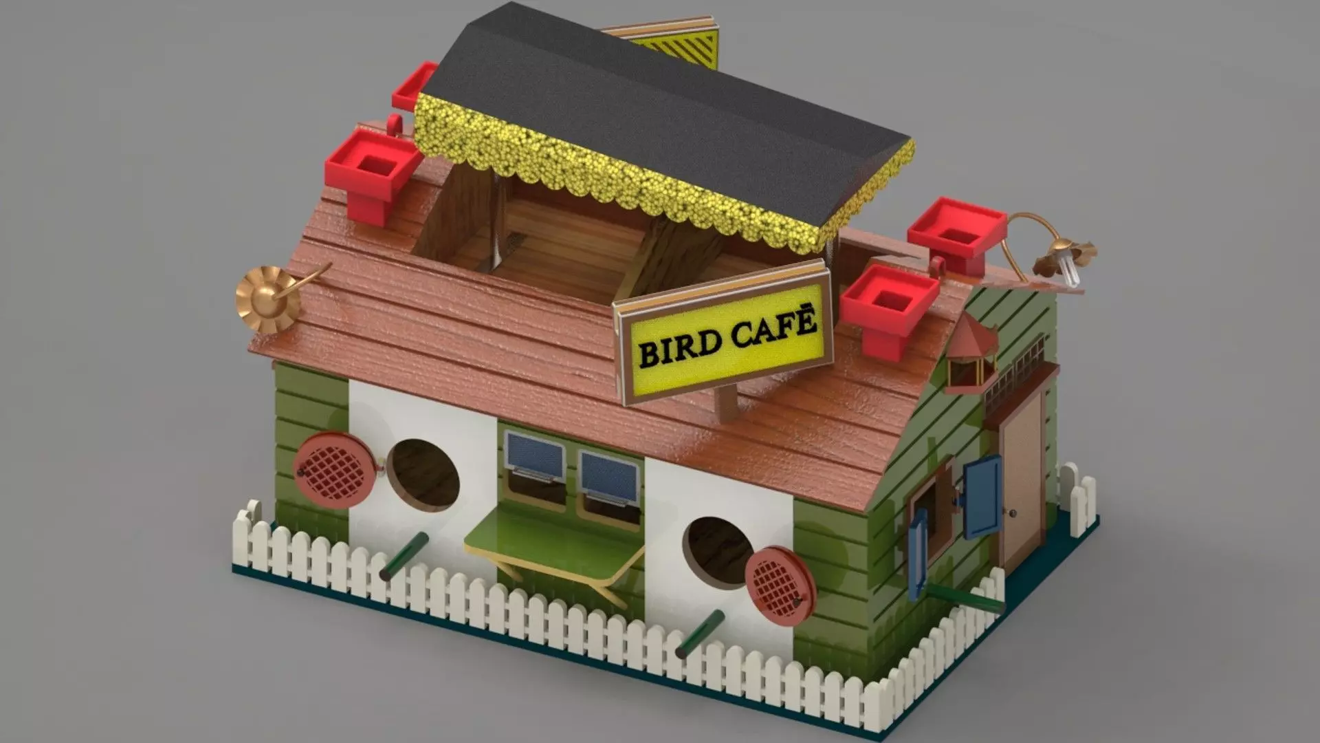 Bird House 3D print model_0