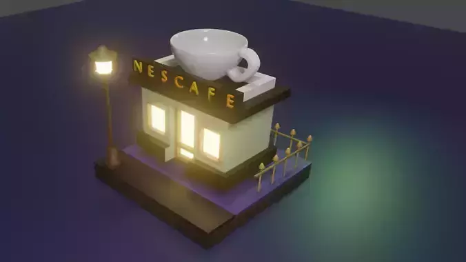 Coffee Shop  3D model 
