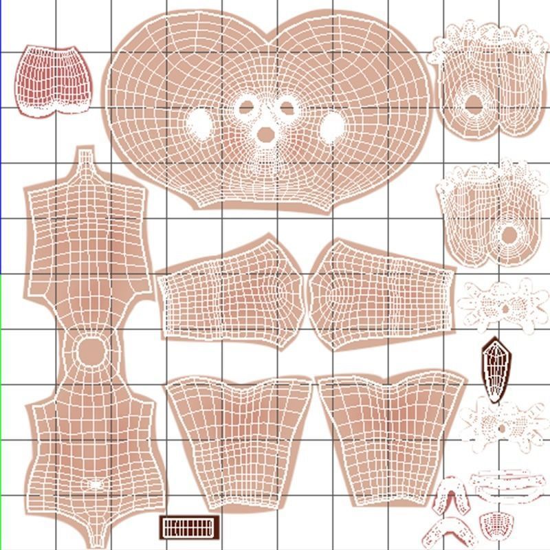 Cartoon Boy Rigged Character Low-poly 3D model_11