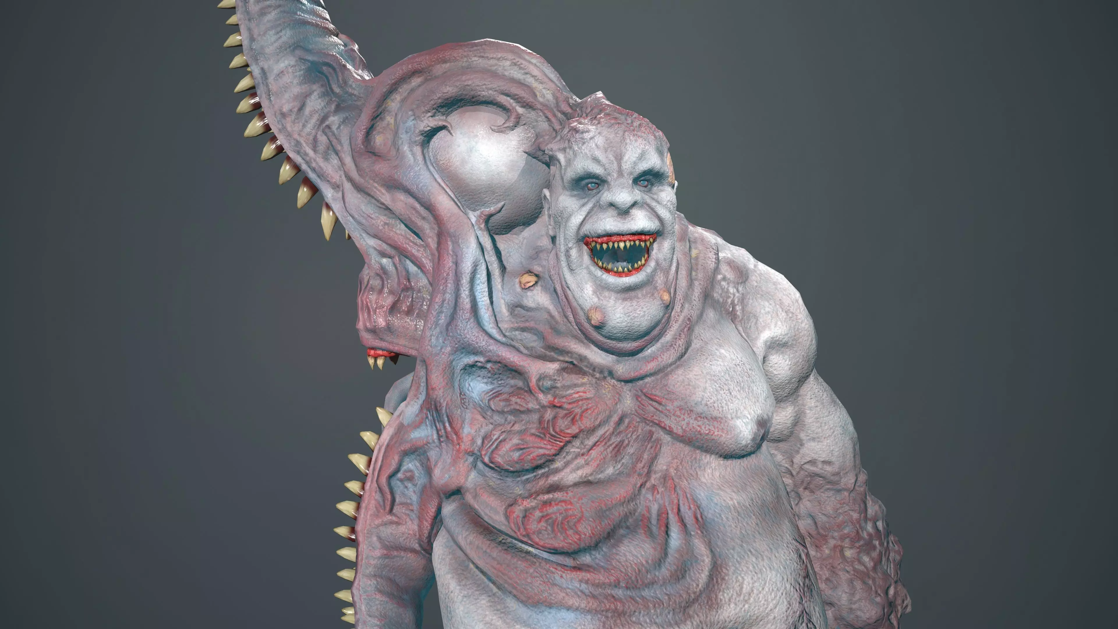 Butcher Low-poly 3D model_0