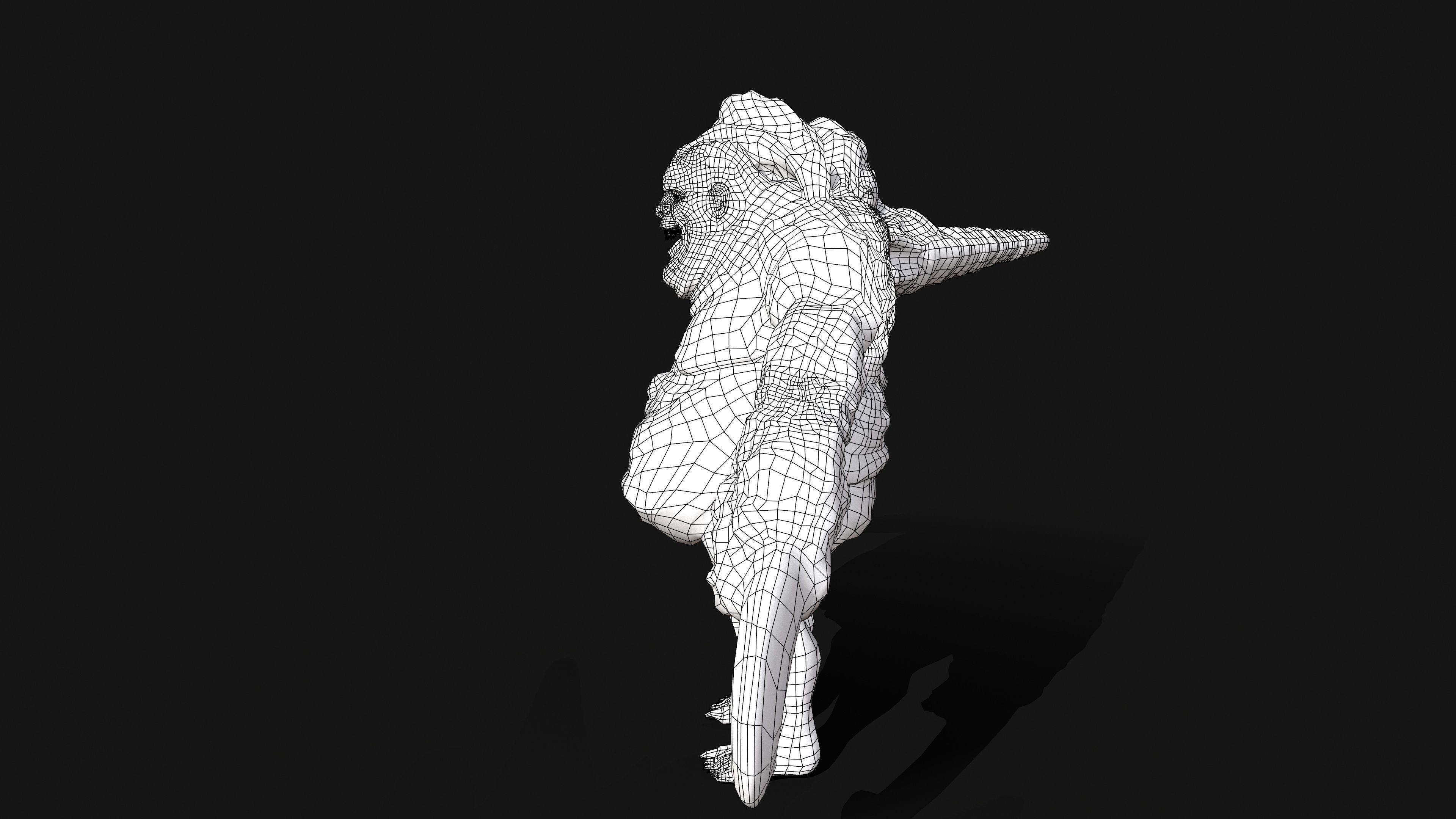 Butcher Low-poly 3D model_10