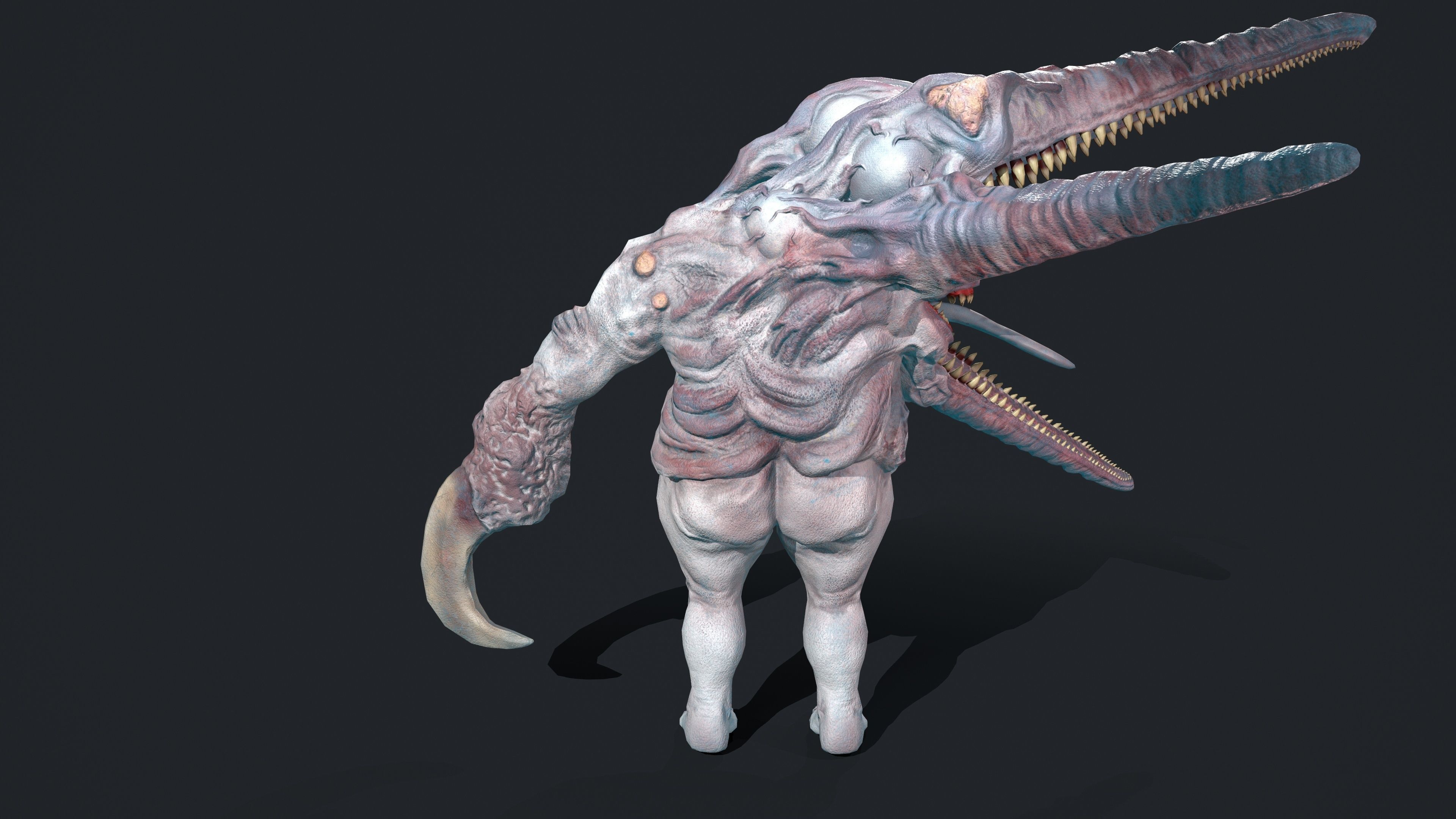 Butcher Low-poly 3D model_5