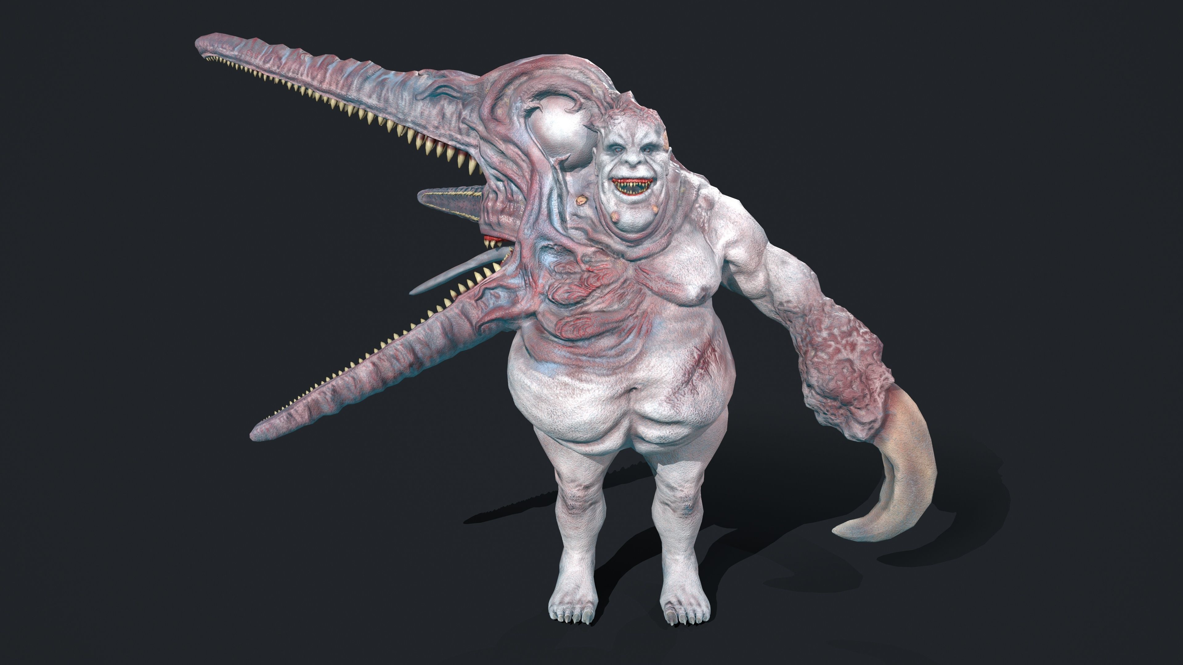 Butcher Low-poly 3D model_7