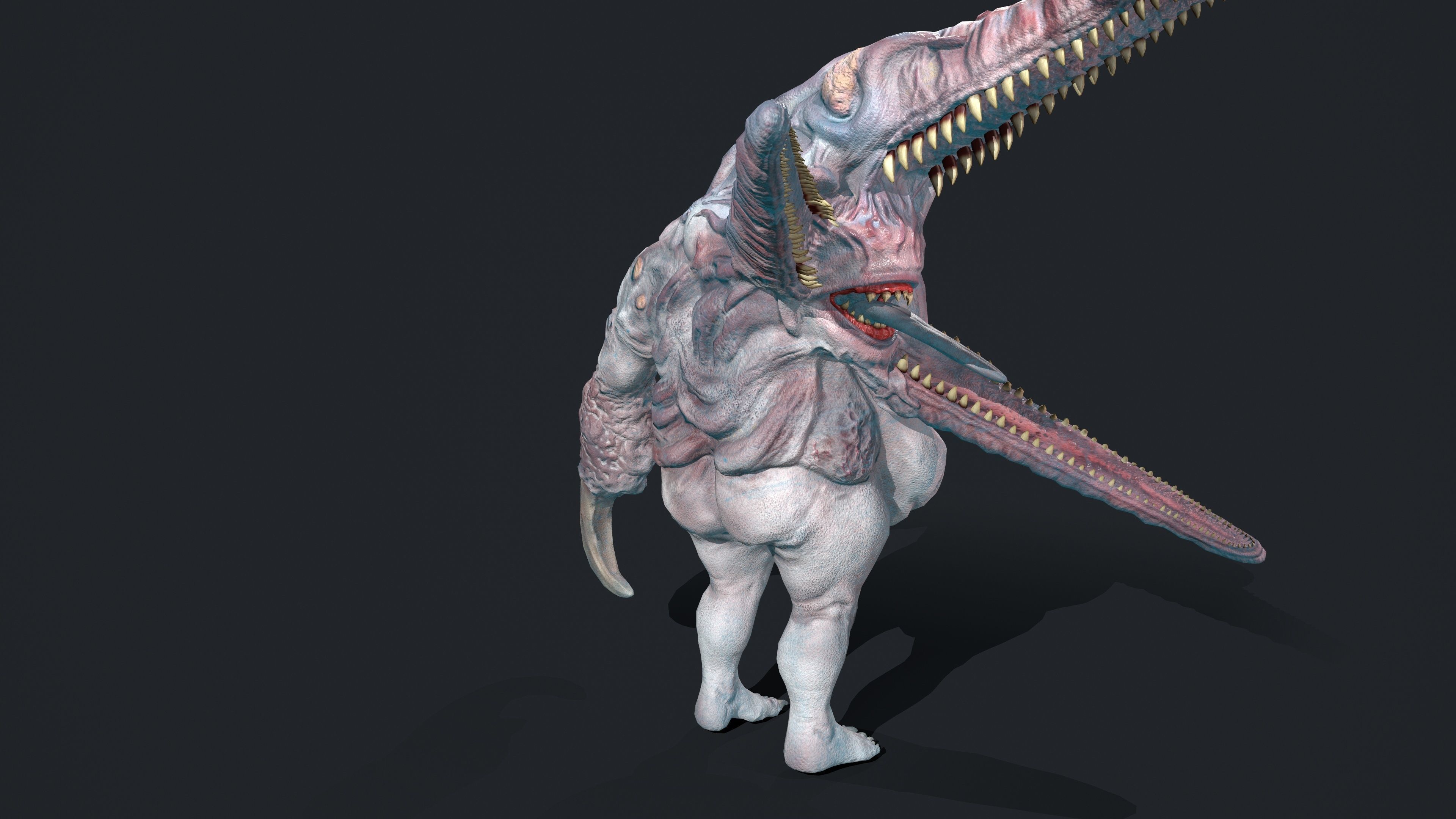 Butcher Low-poly 3D model_6