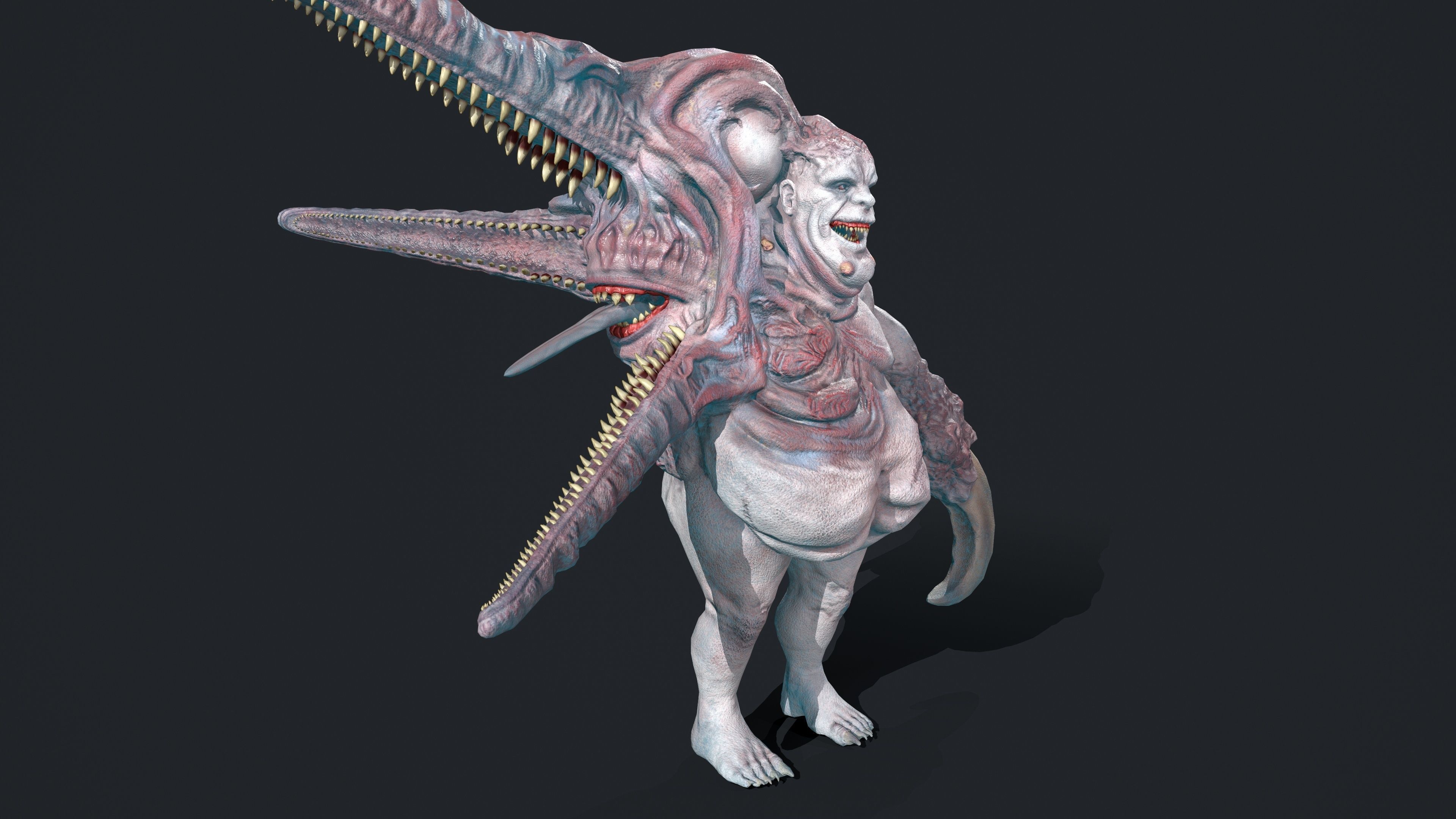 Butcher Low-poly 3D model_1