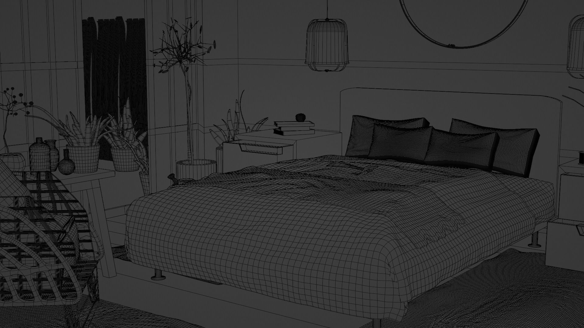IKEA bedroom collection 3D model_5