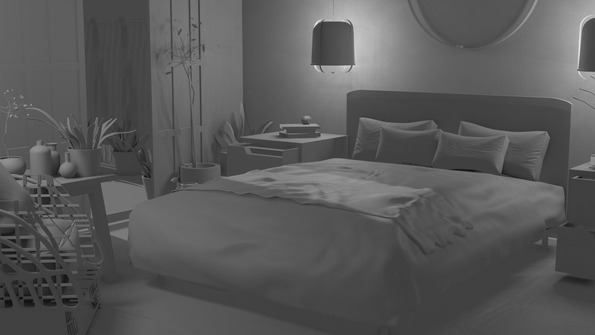 IKEA bedroom collection 3D model_2
