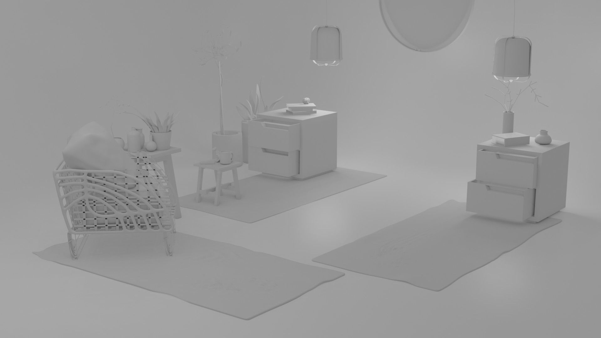 IKEA bedroom collection 3D model_7