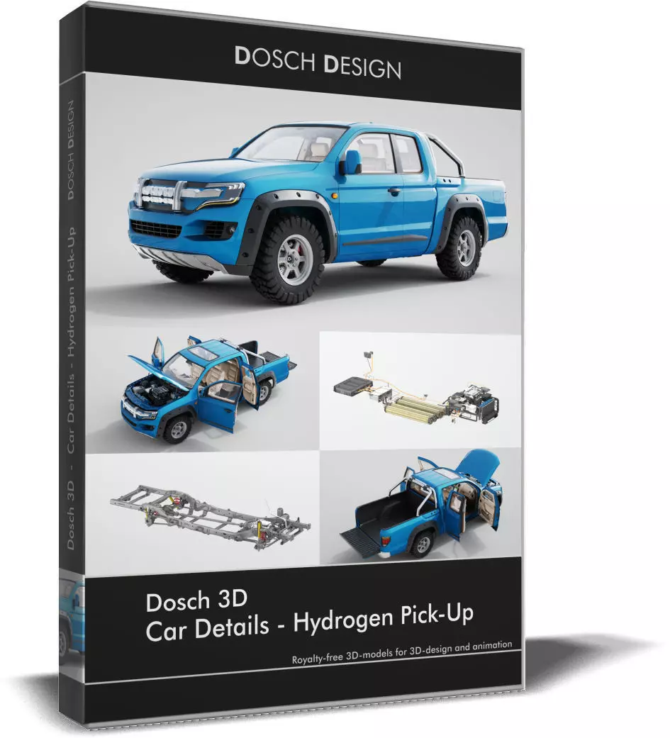DOSCH 3D - Car Details - Hydrogen Pick-Up 3D model_0