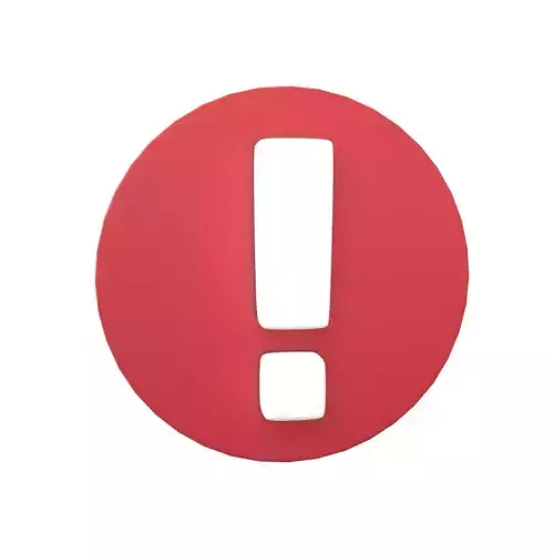 Exclamation Mark Symbol v2 003