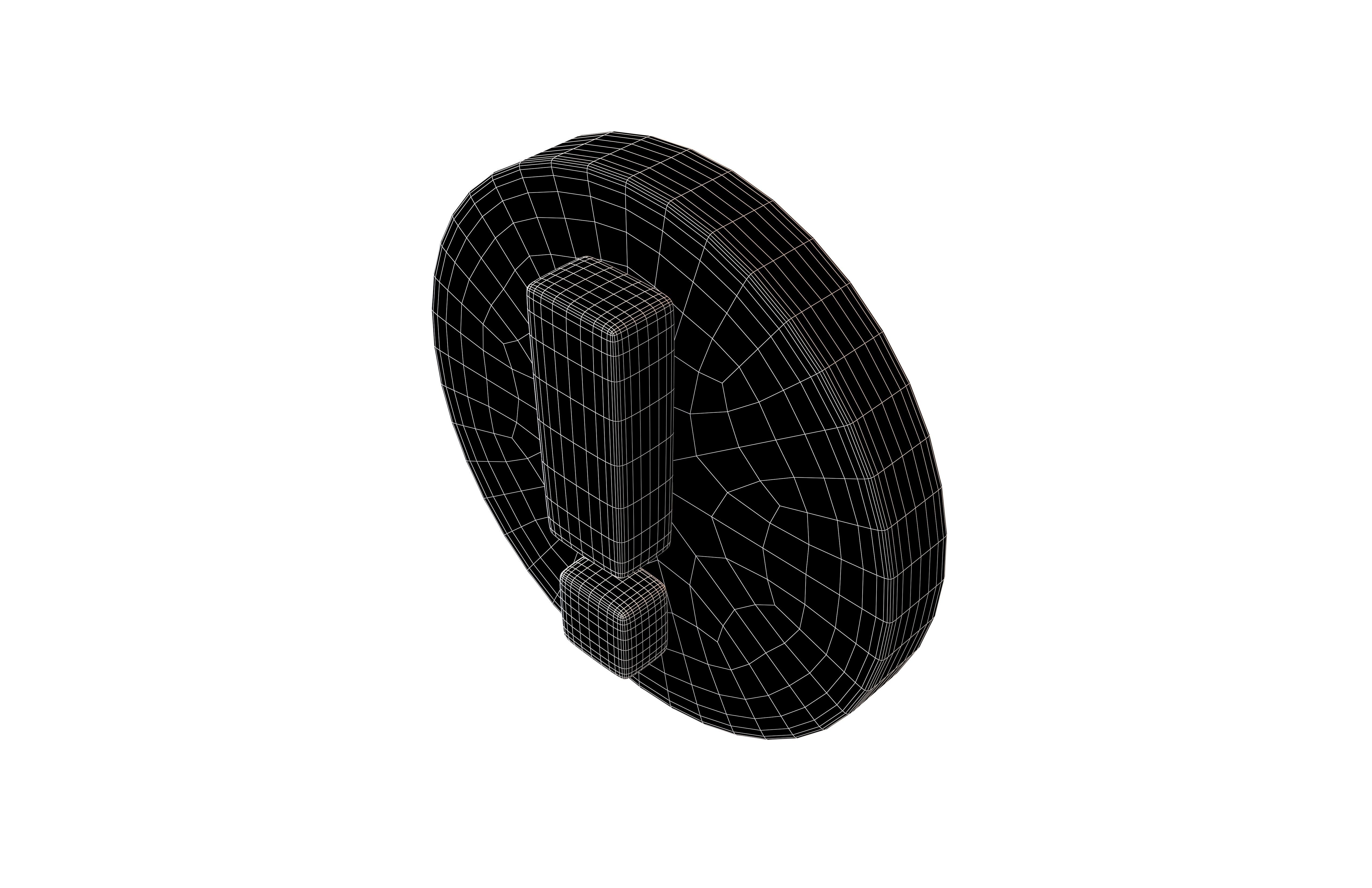 Exclamation Mark Symbol v2 004 Low-poly 3D model_4