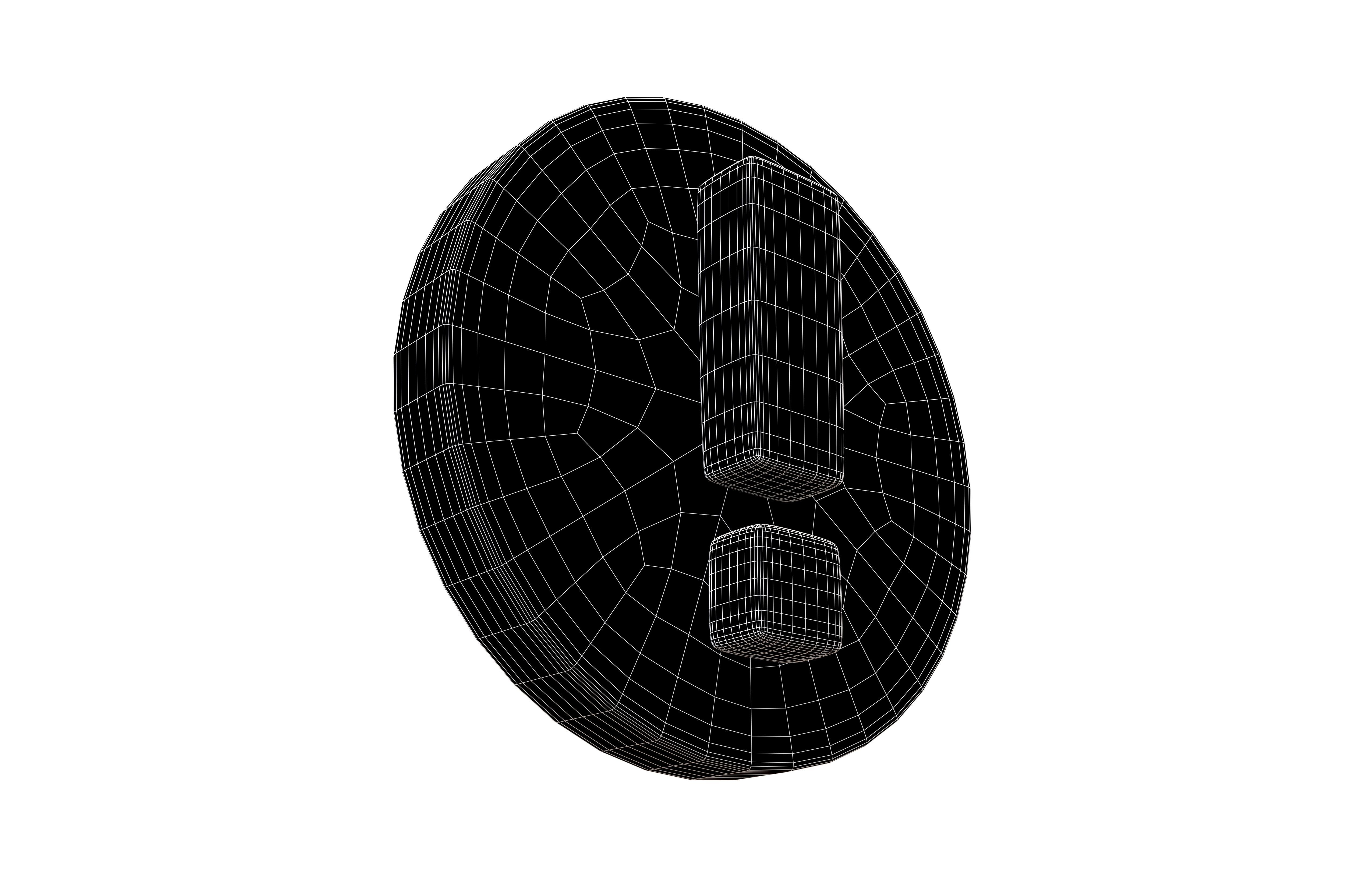 Exclamation Mark Symbol v2 004 Low-poly 3D model_7